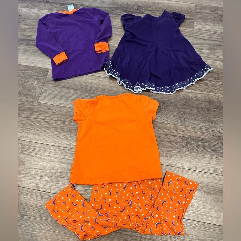 Bundle Girls 4T Clemson Themed Tops and Pajama Sets in Dinosaur Various Brands